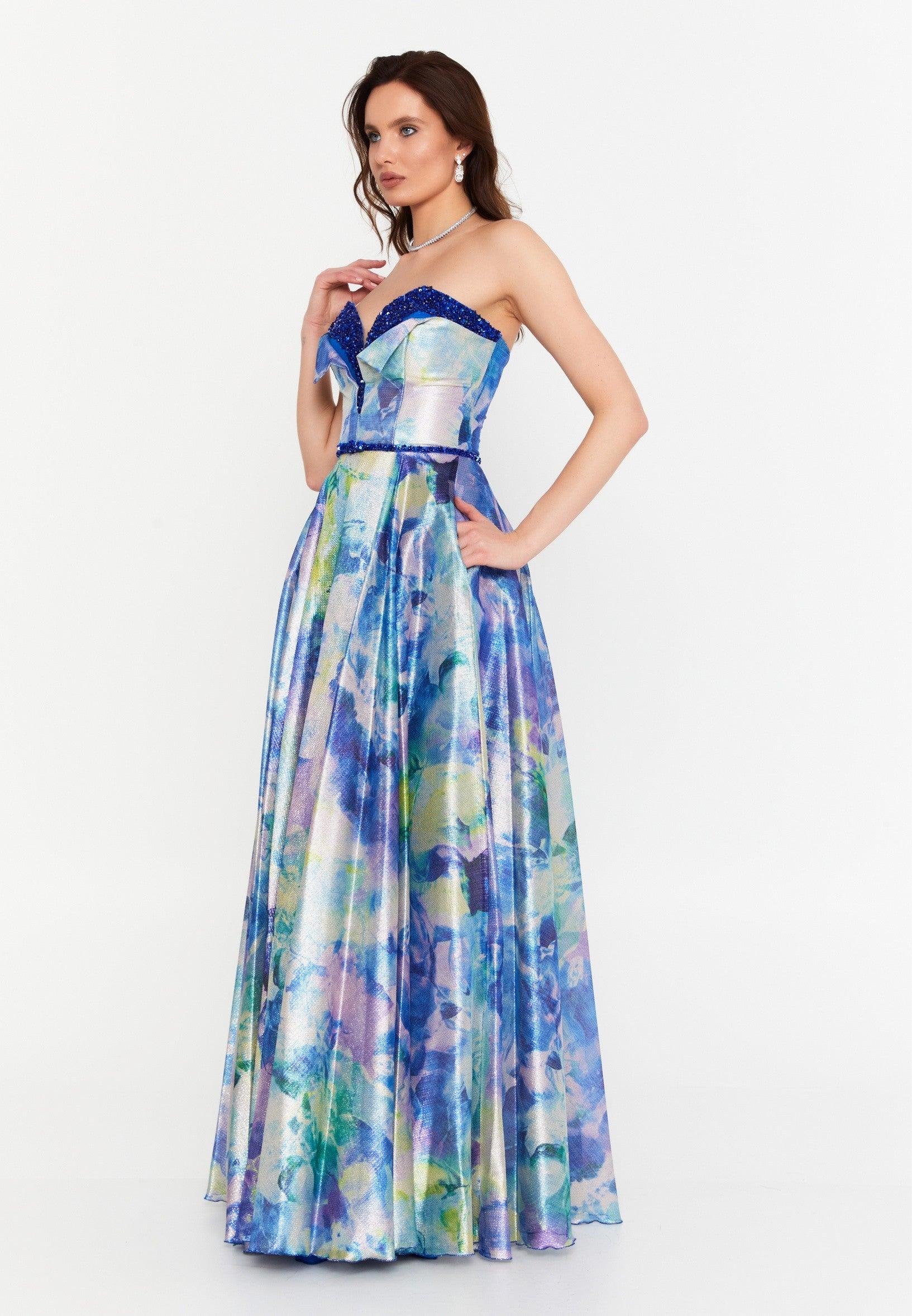 Rochie cu imprimeu artistic Bella
