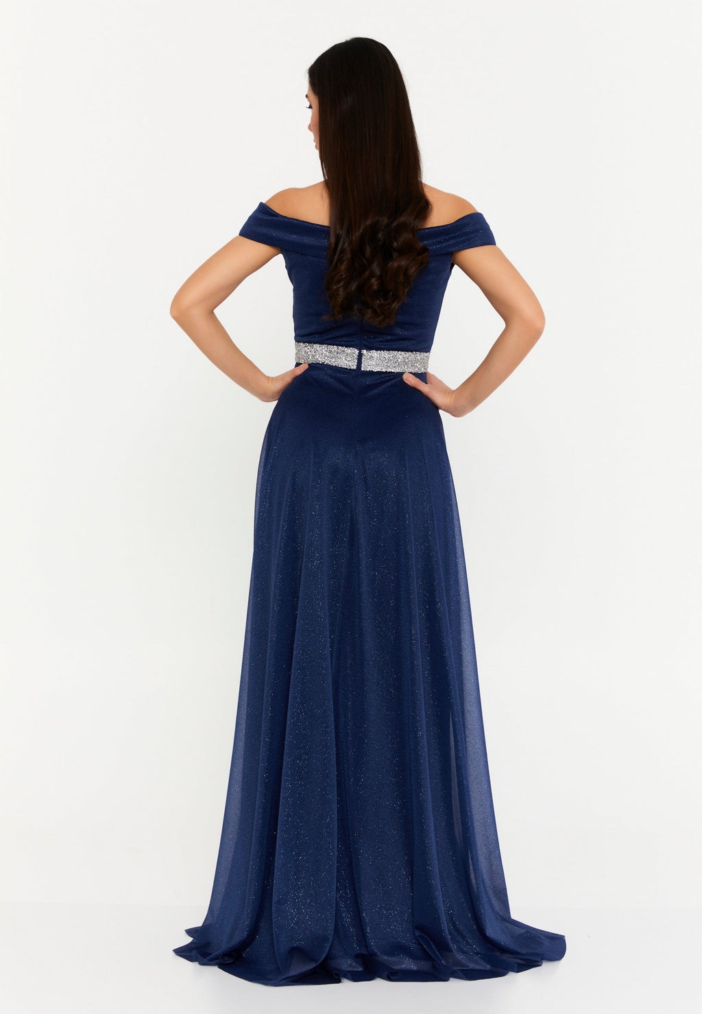 Rochie eleganta cu paiete bluemarin