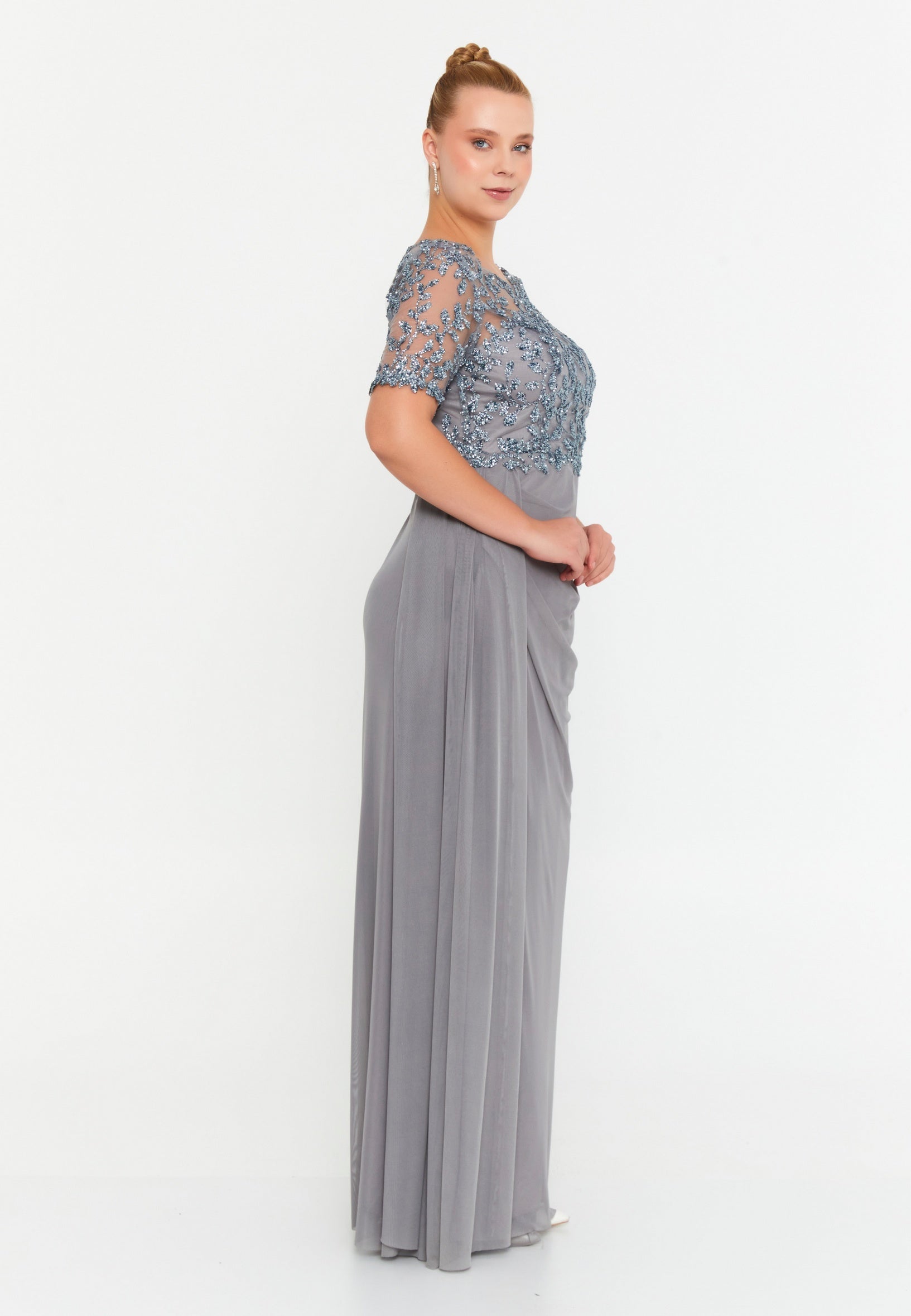 Rochie de seara gri Argenta