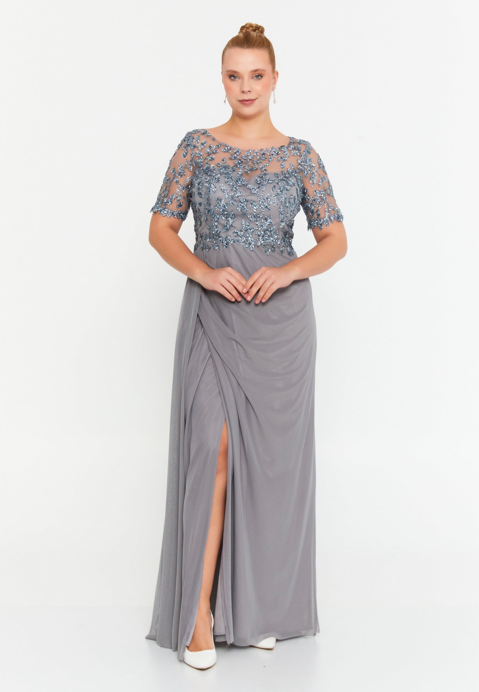 Rochie de seara gri Argenta