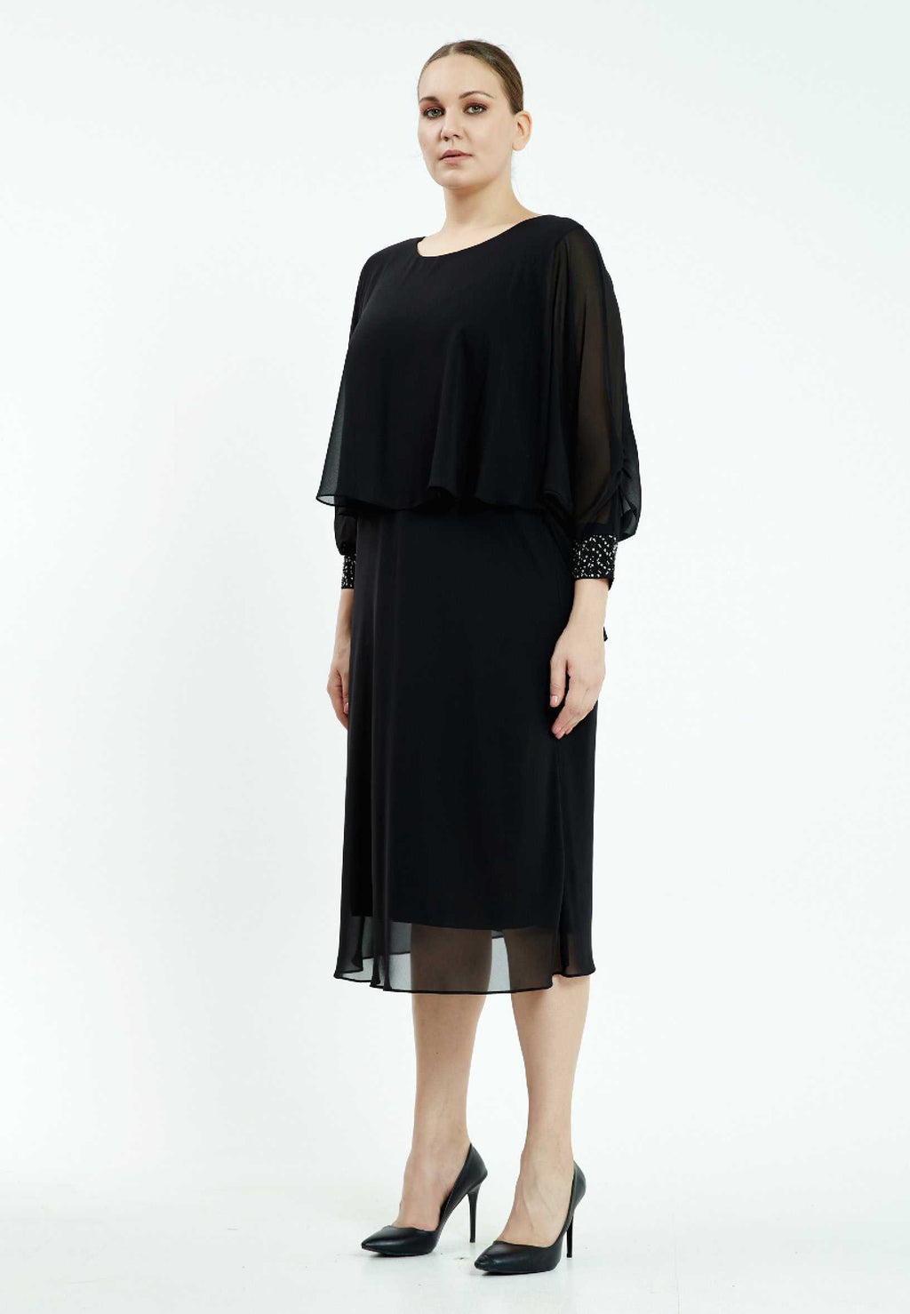 Rochie din voal neagra Nora