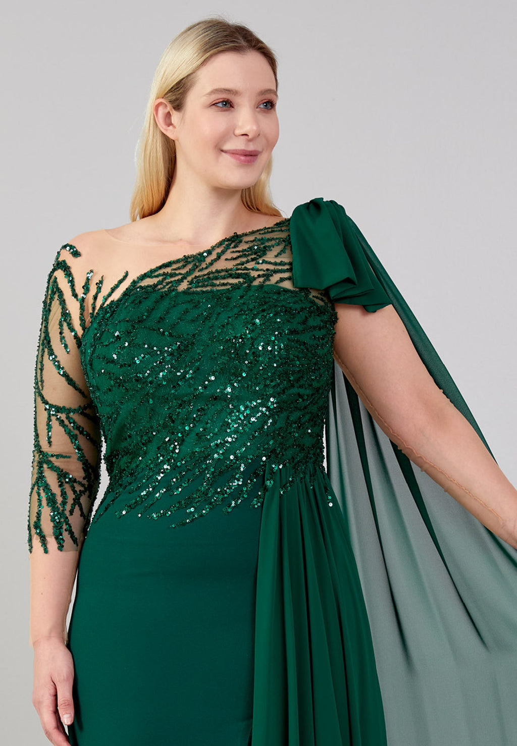 Rochie Unica verde Smarald Sandra