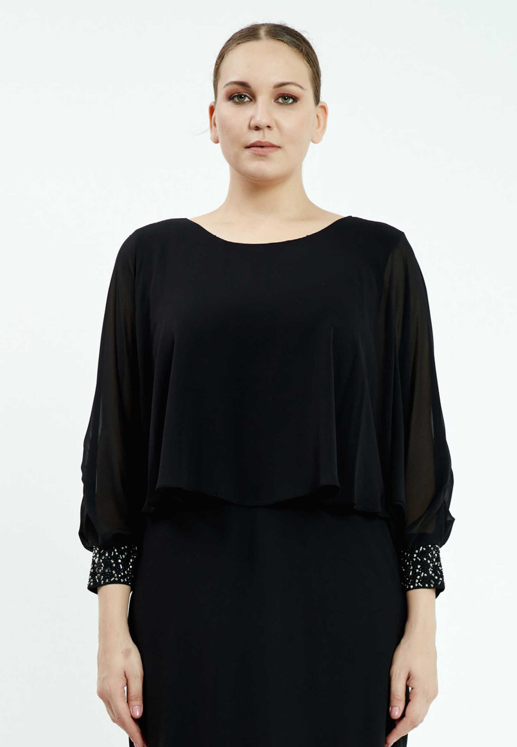 Rochie din voal neagra Nora
