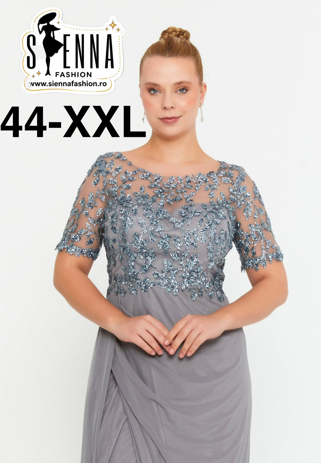 Rochie de seara gri Argenta