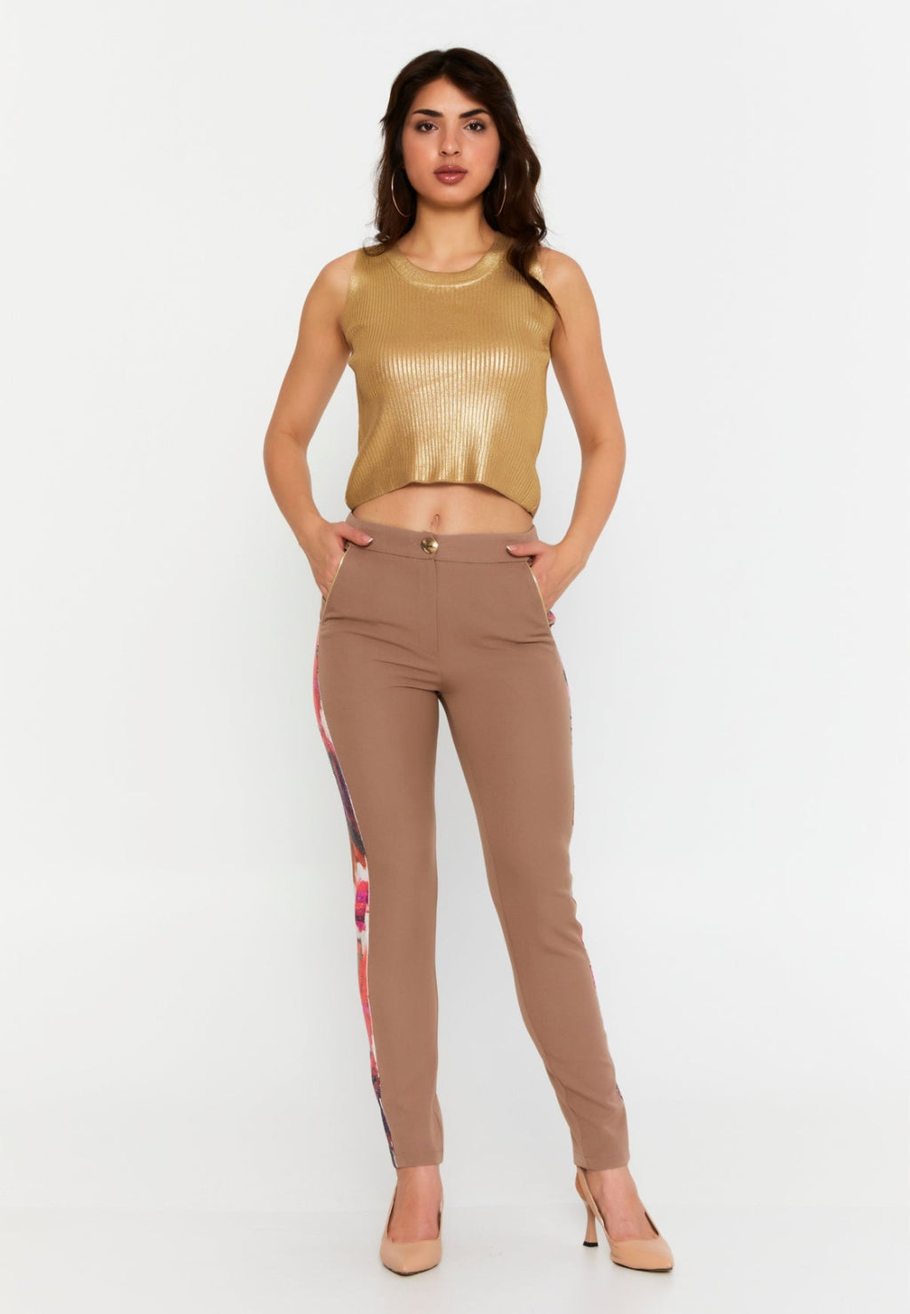 Pantaloni Crem Clover