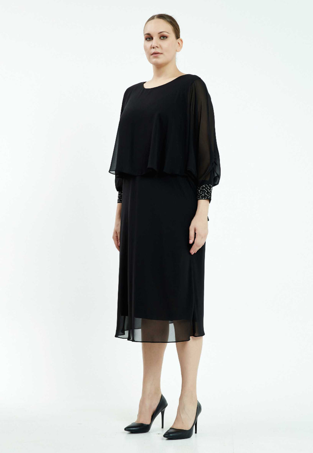 Rochie din voal neagra Nora
