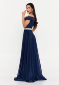 Rochie eleganta cu paiete bluemarin