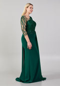 Rochie Unica verde Smarald Sandra